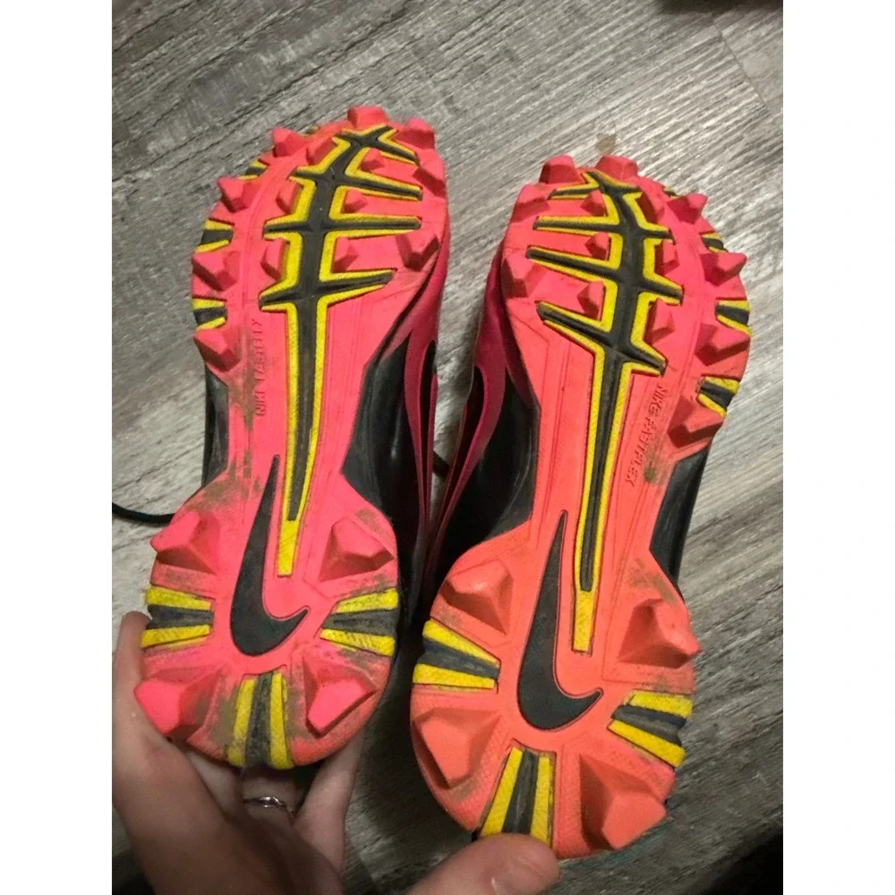 Nike Alpha Huarache Keystone Low Kids Baseball Cleats Red Black  Size 3Y